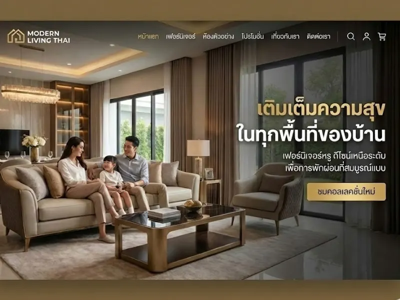 ตัวอย่างเว็บไซต์ตกแต่งภายใน บิ้วอิน